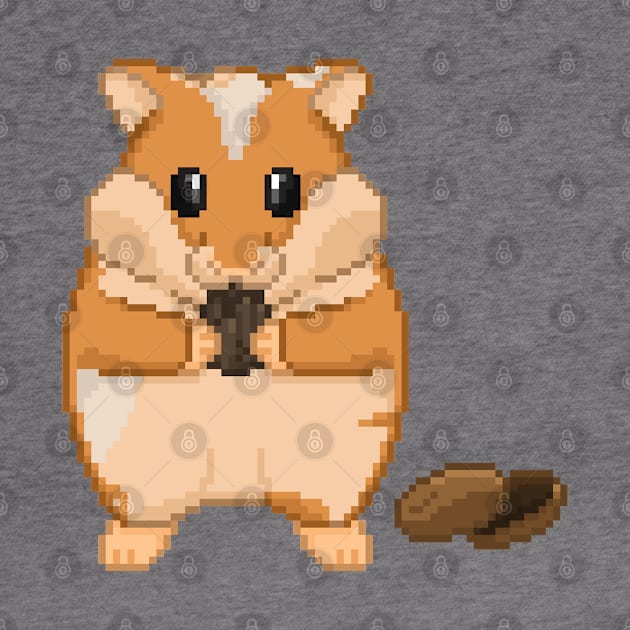 Pixel Art Hungry Hamster by PixelCarvel